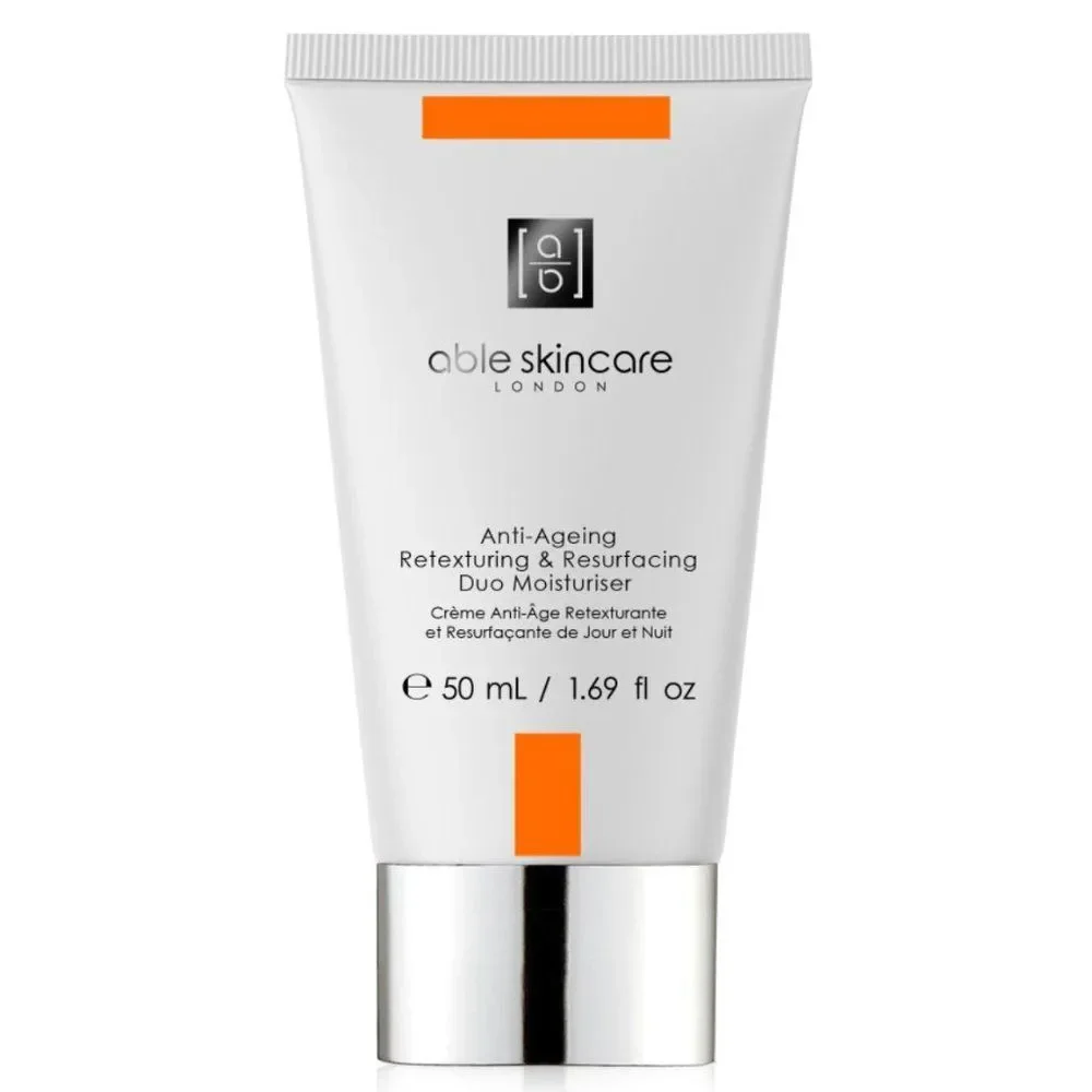 NWOB Able Skincare London Anti-Aging Retexturizing & Resurfacing Duo Moisturizer